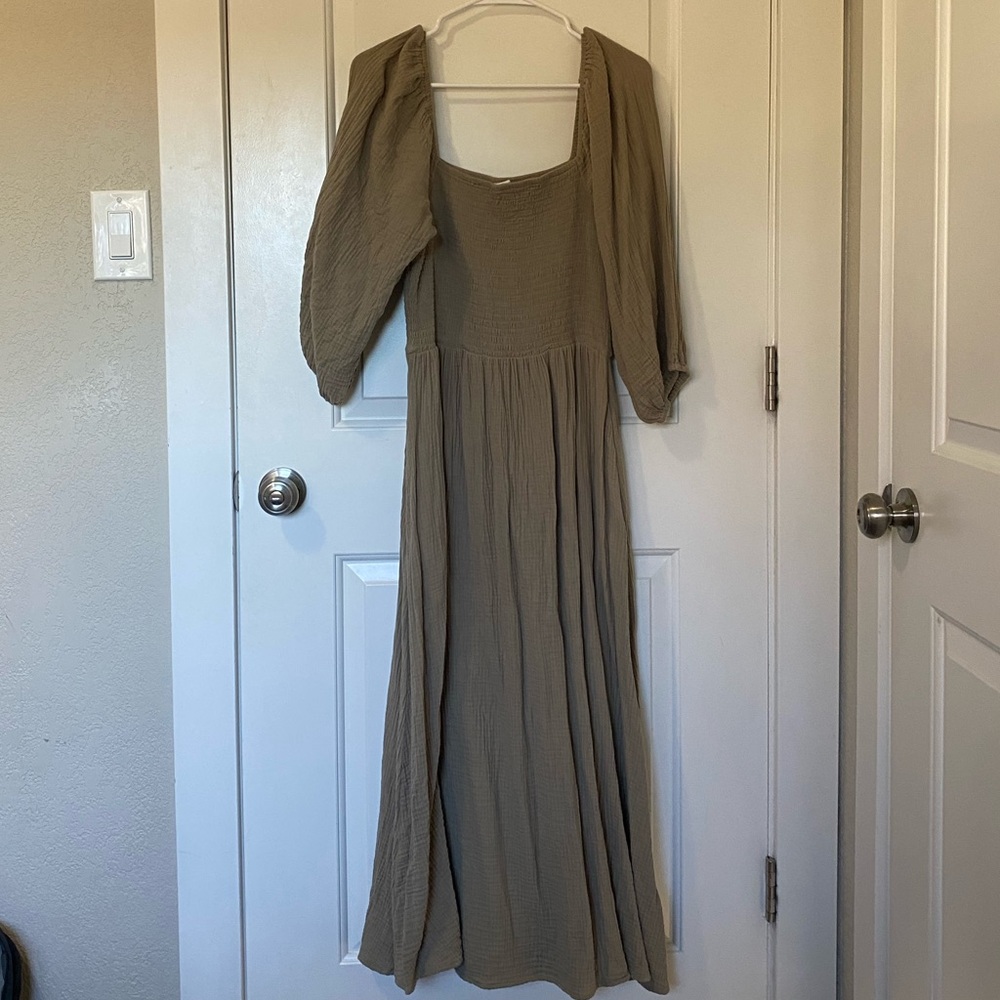 Neuflora Hartselle Dress Taupe Size Large